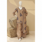 ITRAT 2PC – Luxury Linen Embroidered Set
