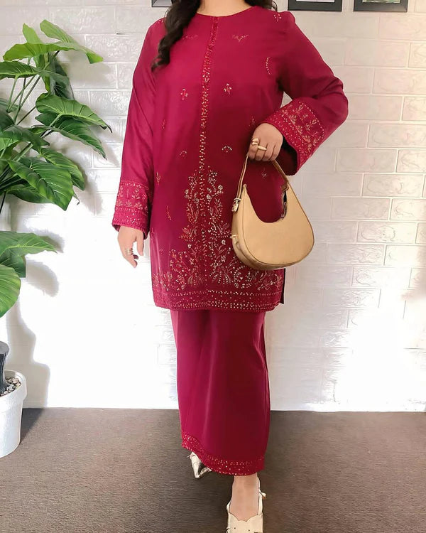 JENIFER – Luxury Summer Linen Embroidery Suite
