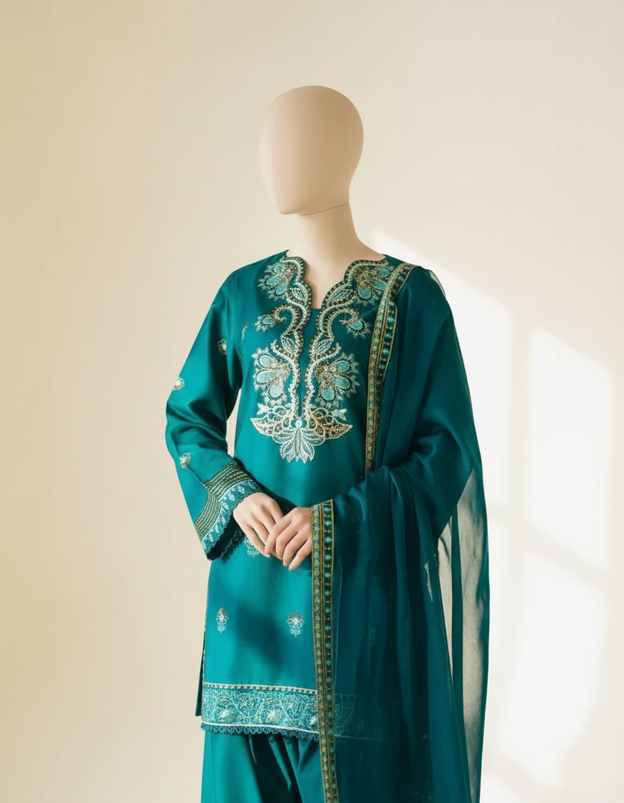 AIMA – Ivory Grace Embroidered Masterpiece