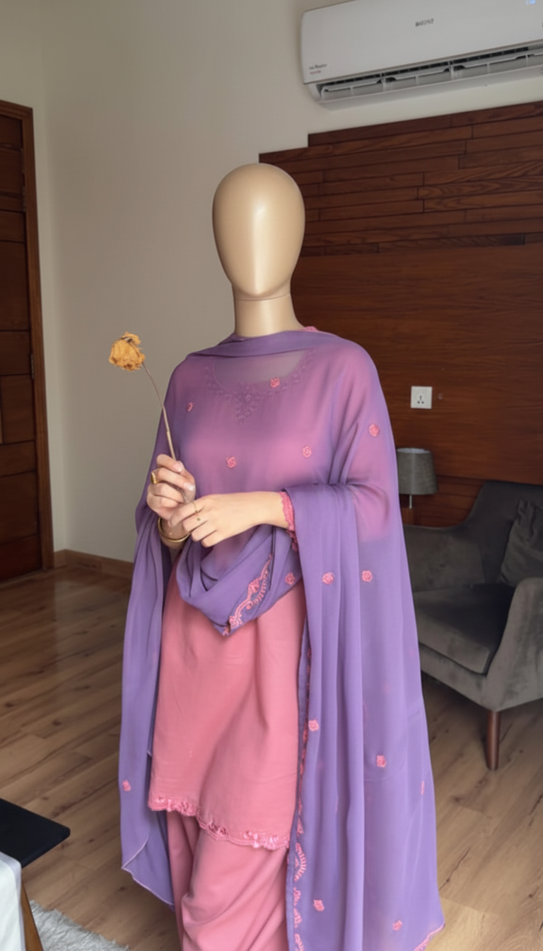 AIRA – Winter Blossom Embroidered Trio