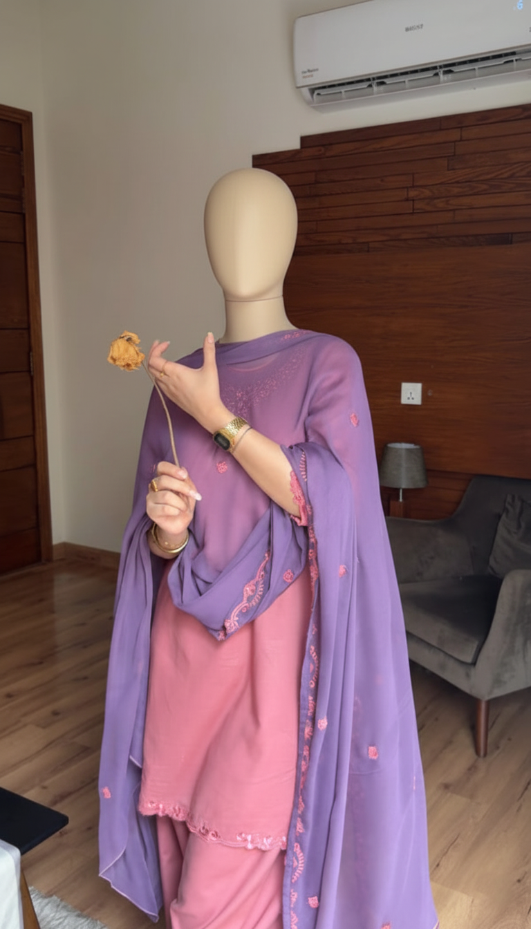 AIRA – Winter Blossom Embroidered Trio
