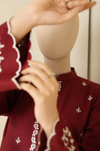 ARZO 2PC – Luxury Cutwork & Farshi Shalwar Edition