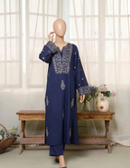 AYNA EMB – Minimalist Embroidered Long-Shirt Suite
