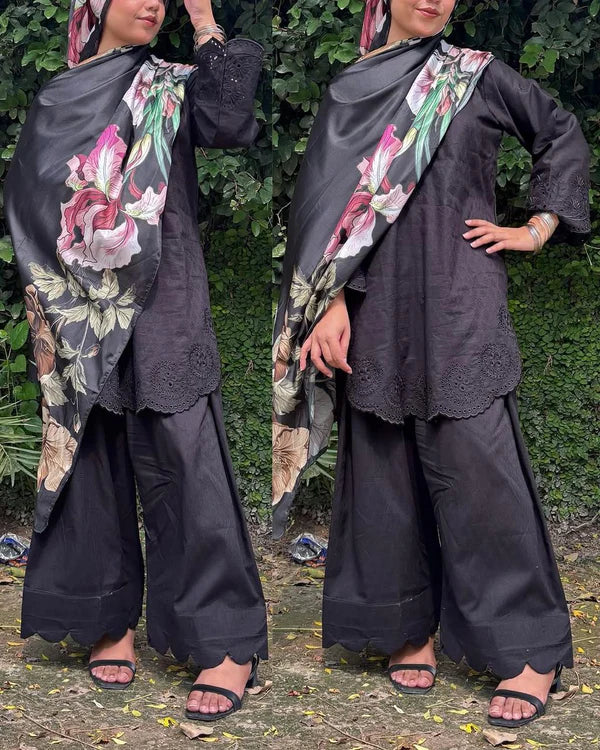 BATOOL – Stone Linen Heritage Embroidery Edition