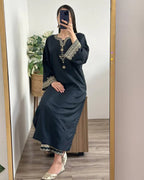 BLACK IRIS – Luxury Arabic Embroidered Suite
