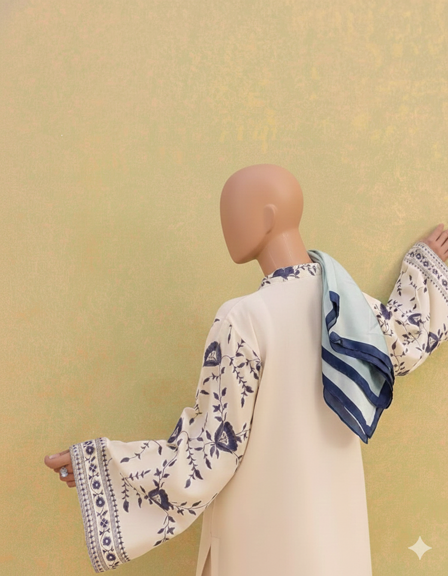 BLUEPRET – Luxury Embroidered Arabic Lawn Suite