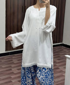 BLUE/WHITE SET – Luxury Silky Grip (Lace Detail Edition)