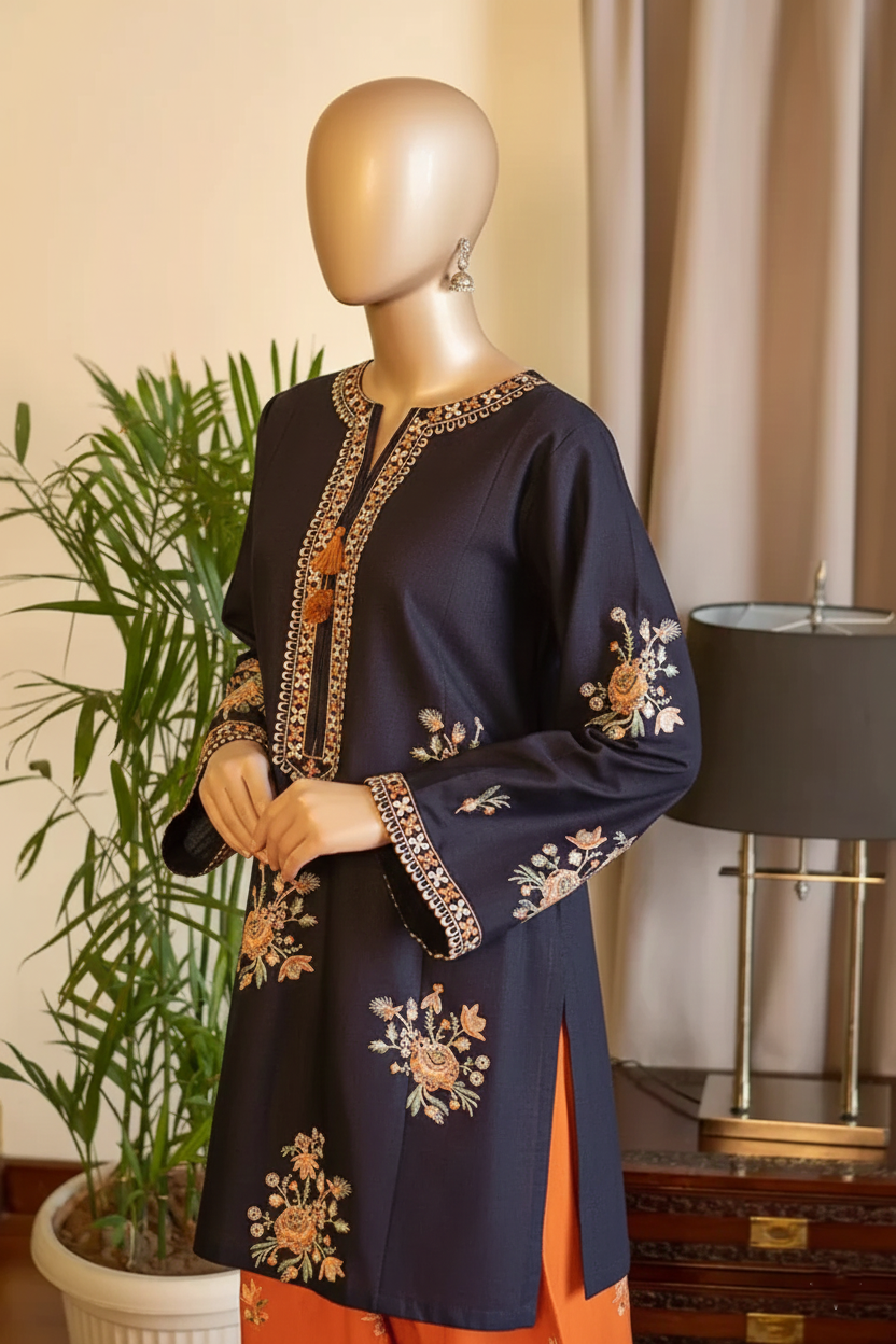 CHAND 2PC – Luxury Winter Linen & Embroidered Farshi Style