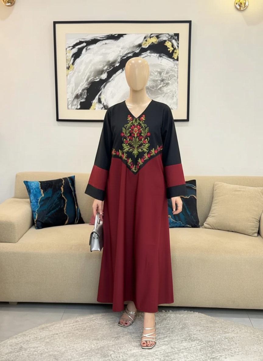 CYRA MAXI – Luxury Digital Silky Print & Graceful Silhouette