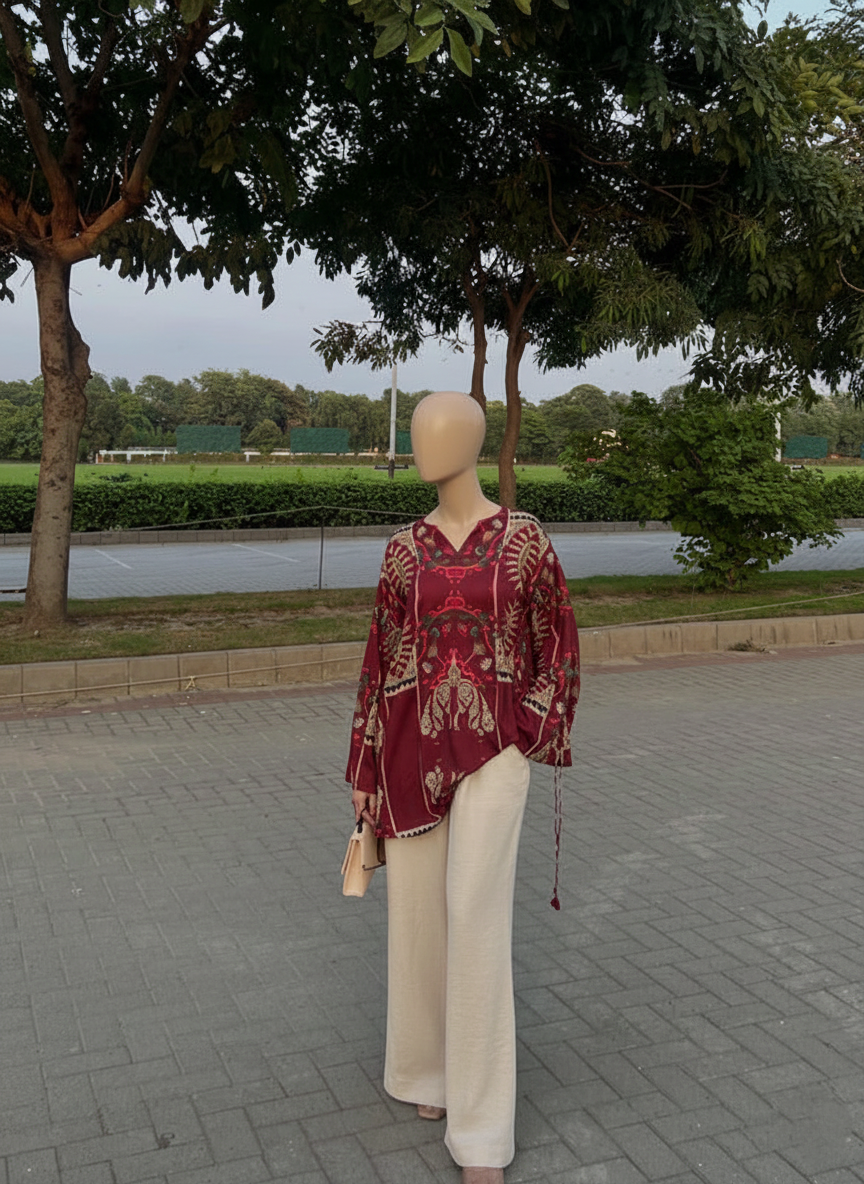 GULNAZ – Premium Winter Silk Digital Co-ord Set