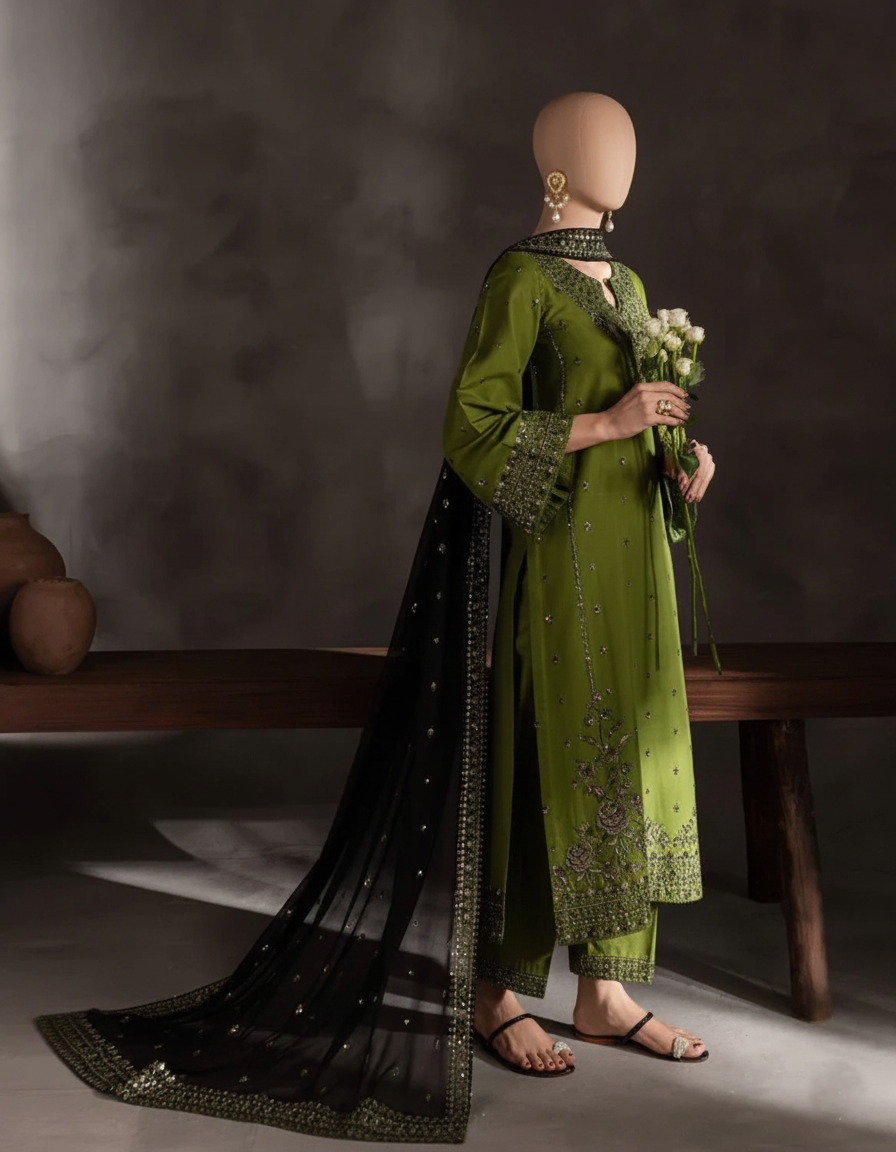 EZZA – Midnight Heritage Embroidered Collection