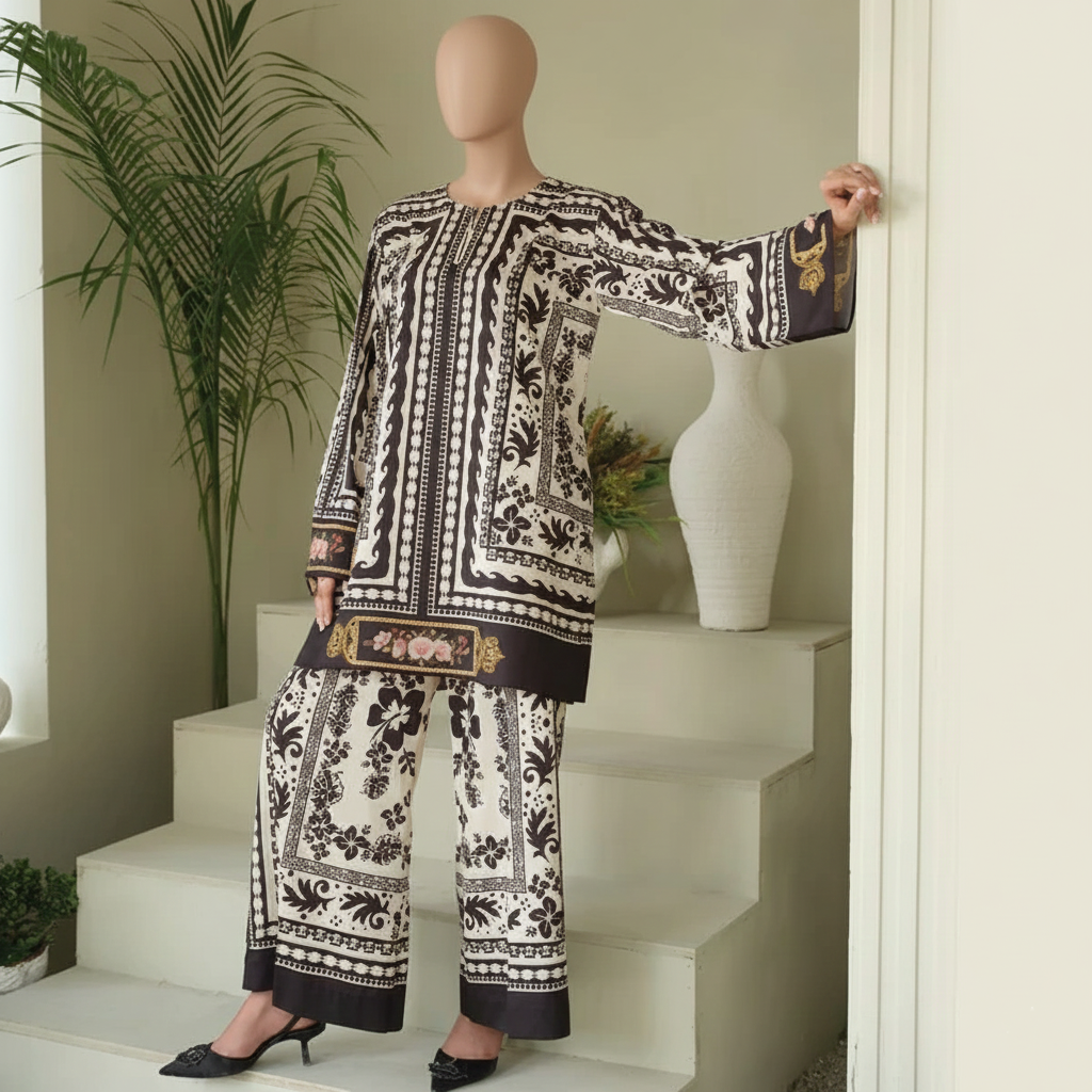 HANIA AMIR – Signature Digital China Grip Co-ord Set