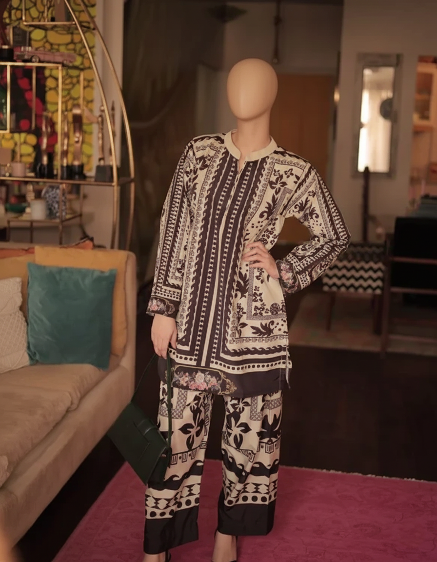 HANIA AMIR – Signature Digital China Grip Co-ord Set