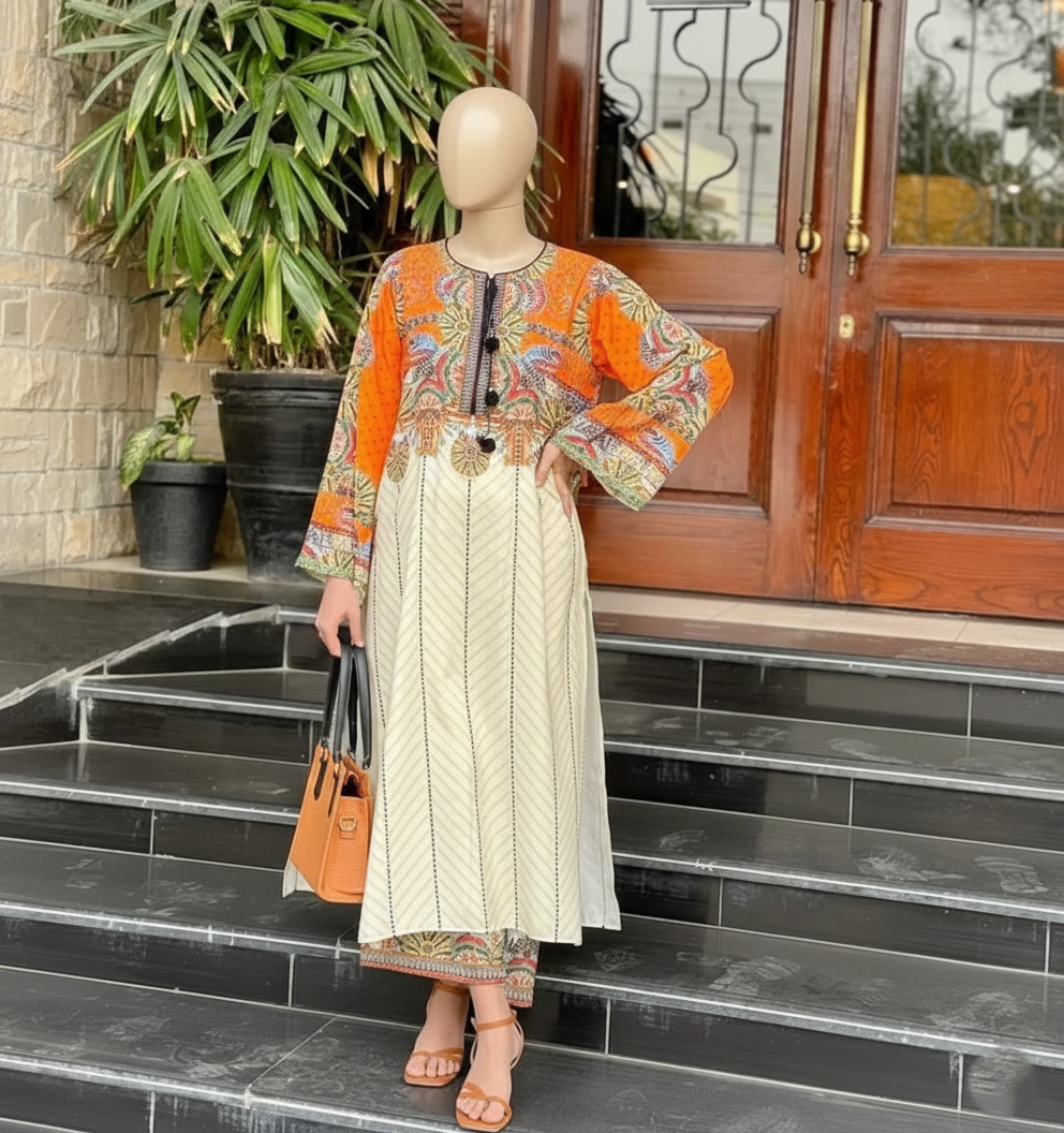 HIRA – Luxury Poly Lawn Digital Print Set