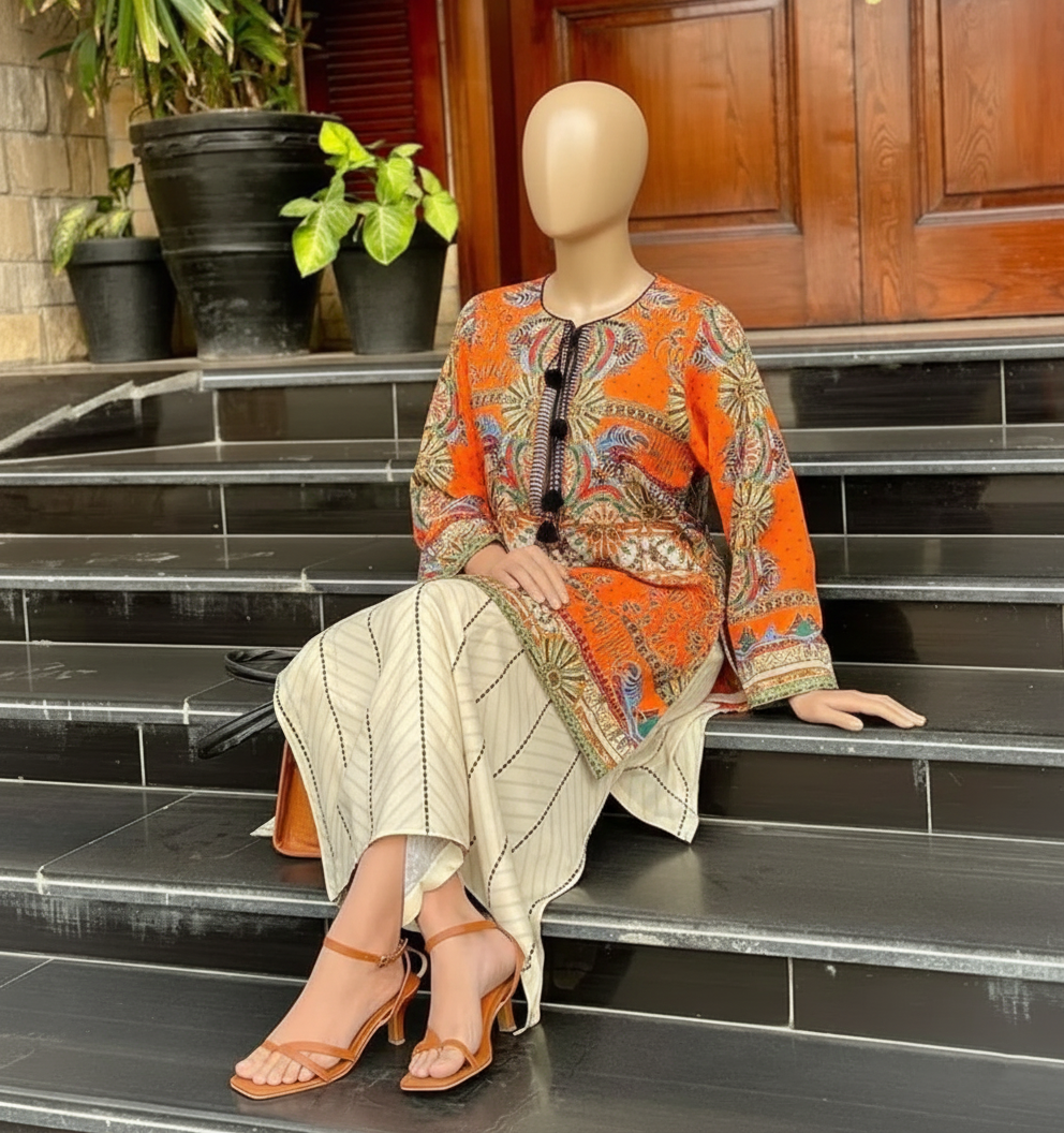 HIRA – Luxury Poly Lawn Digital Print Set