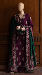 HEZLIN – Royal Linen Heritage Heavy Embroidered Trio
