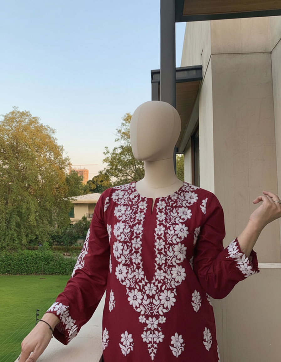 INDIAN CHICKAN KARI (EMBOSSED) – Luxury Textured 2PC Collection
