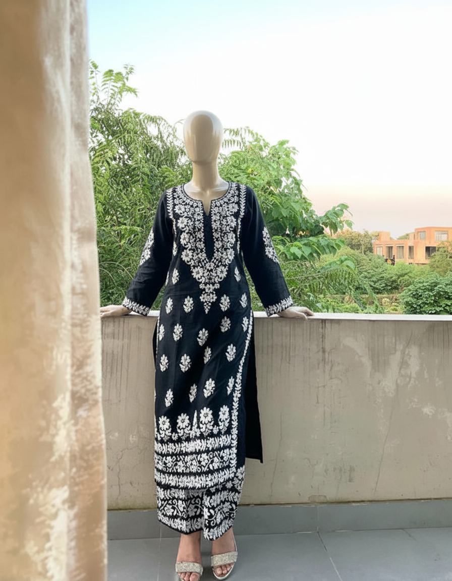 INDIAN CHICKAN KARI (EMBOSSED) – Luxury Textured 2PC Collection
