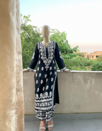 INDIAN CHICKAN KARI (EMBOSSED) – Luxury Textured 2PC Collection