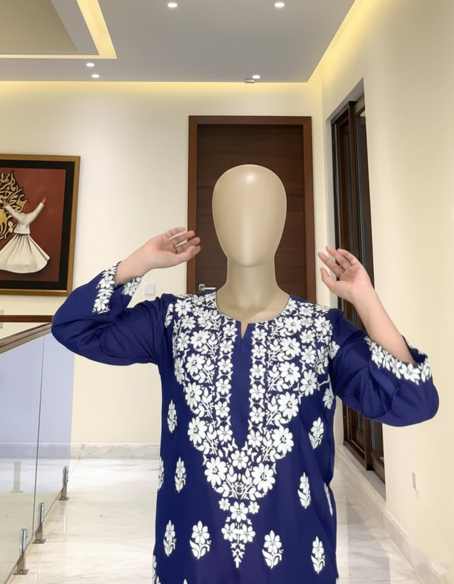 INDIAN CHICKAN KARI (EMBOSSED) – Luxury Textured 2PC Collection