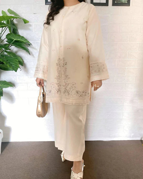JENIFER – Luxury Summer Linen Embroidery Suite