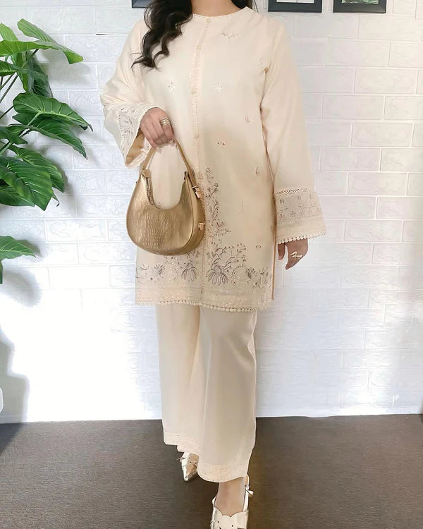 JENIFER – Luxury Summer Linen Embroidery Suite