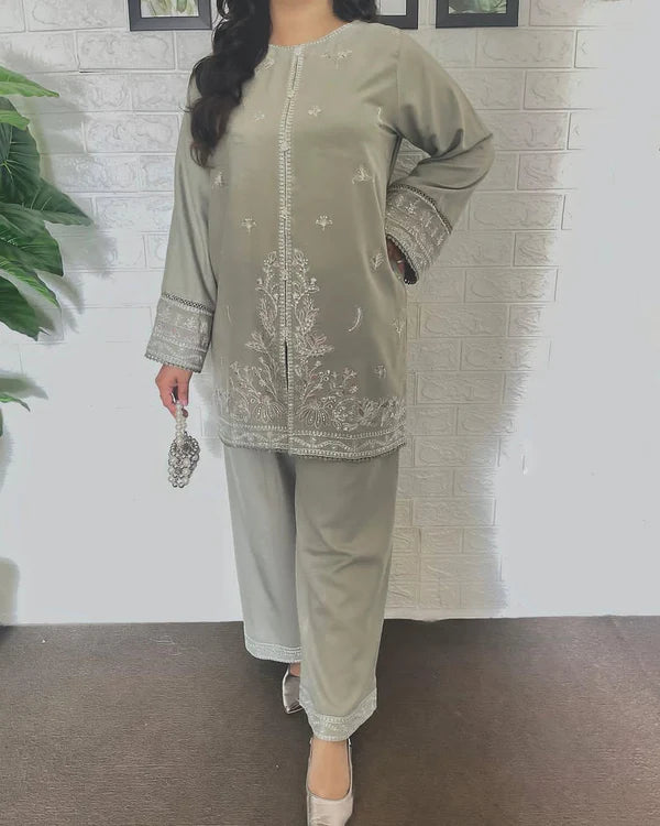 JENIFER – Luxury Summer Linen Embroidery Suite
