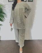 JENIFER – Luxury Summer Linen Embroidery Suite