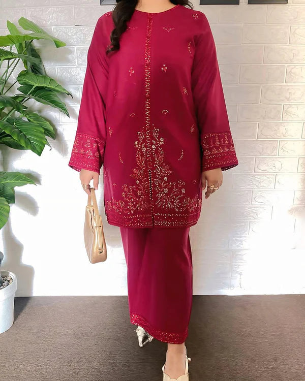 JENIFER – Luxury Summer Linen Embroidery Suite