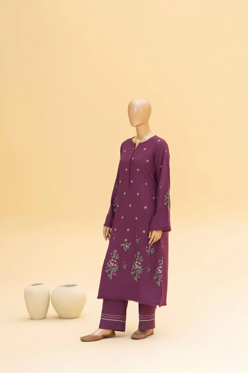 KAIRA 3PC – Luxury Winter Linen Embroidery Suite