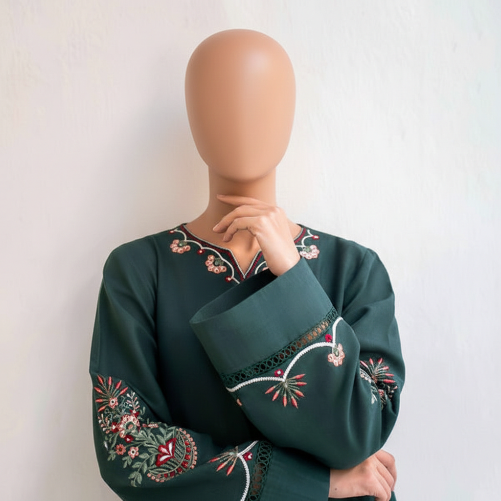 KALAMKAR EMB – Luxury Stone Linen Embroidery Suite
