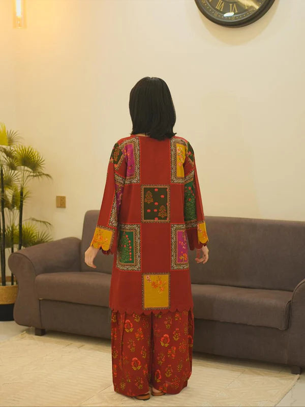 BERRY SET – Luxury Digital Khaddar Suite