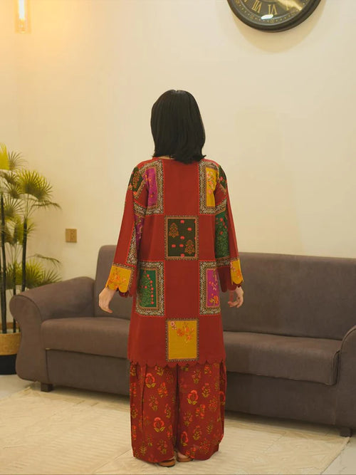 BERRY SET – Luxury Digital Khaddar Suite