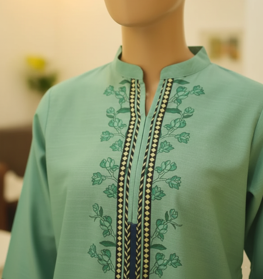 RAMEEN SET – Luxury Digital Khaddar Suite