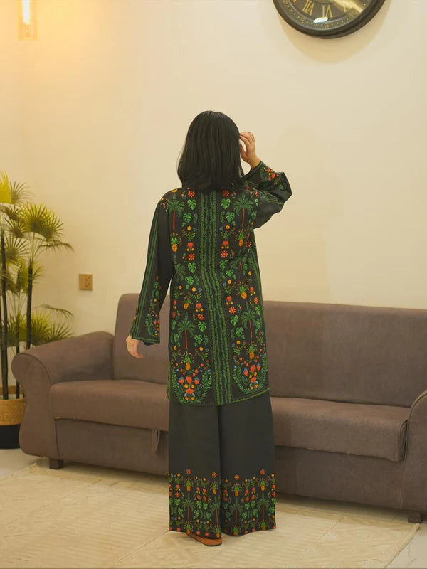 ZOHRA SET – Luxury Digital Khaddar Suite