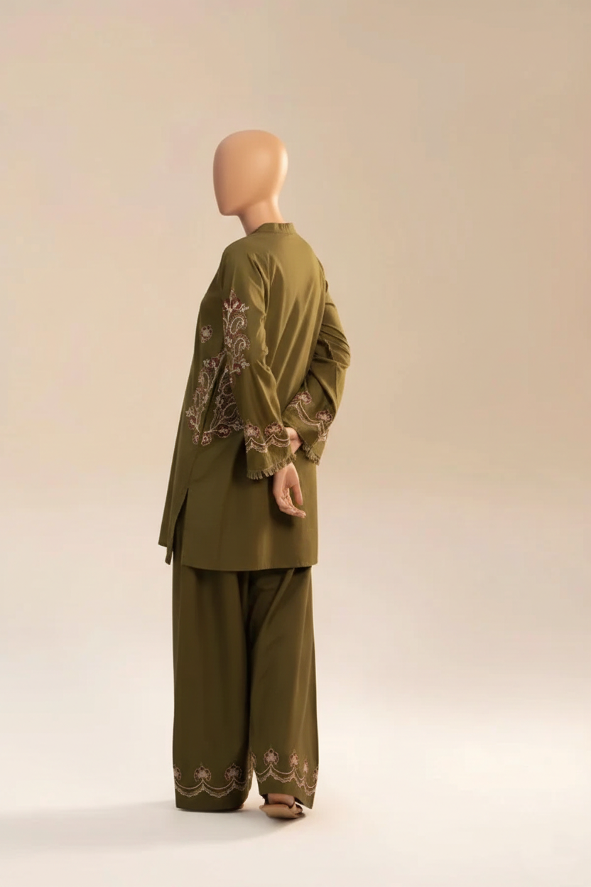 MEHNDI POCKET SET (FARSHI SHALWAR )