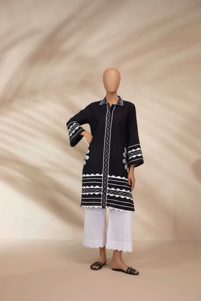 MONOCHROM – Luxury Poly Lawn Digital Co-ord Set