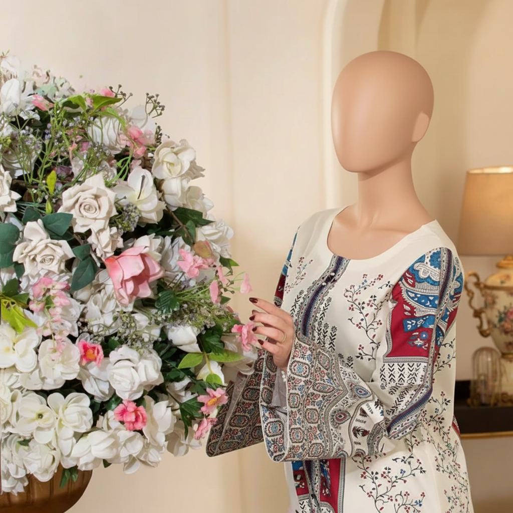 NIGAAH CORD-SET – Luxury Digital Silky Mirror Work Suite