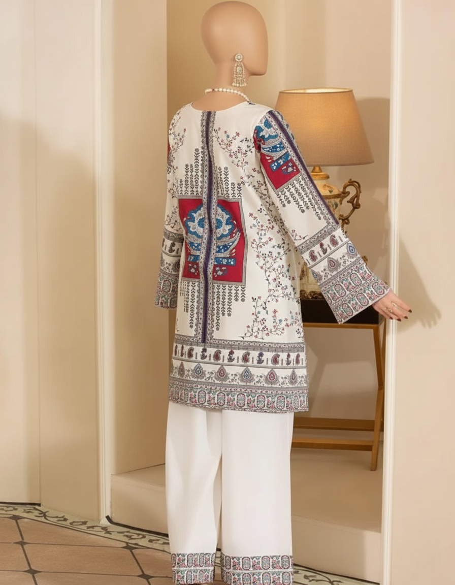 NIGAAH CORD-SET – Luxury Digital Silky Mirror Work Suite