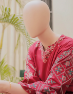 NISHA – Luxury Lawn Embroidered Suite