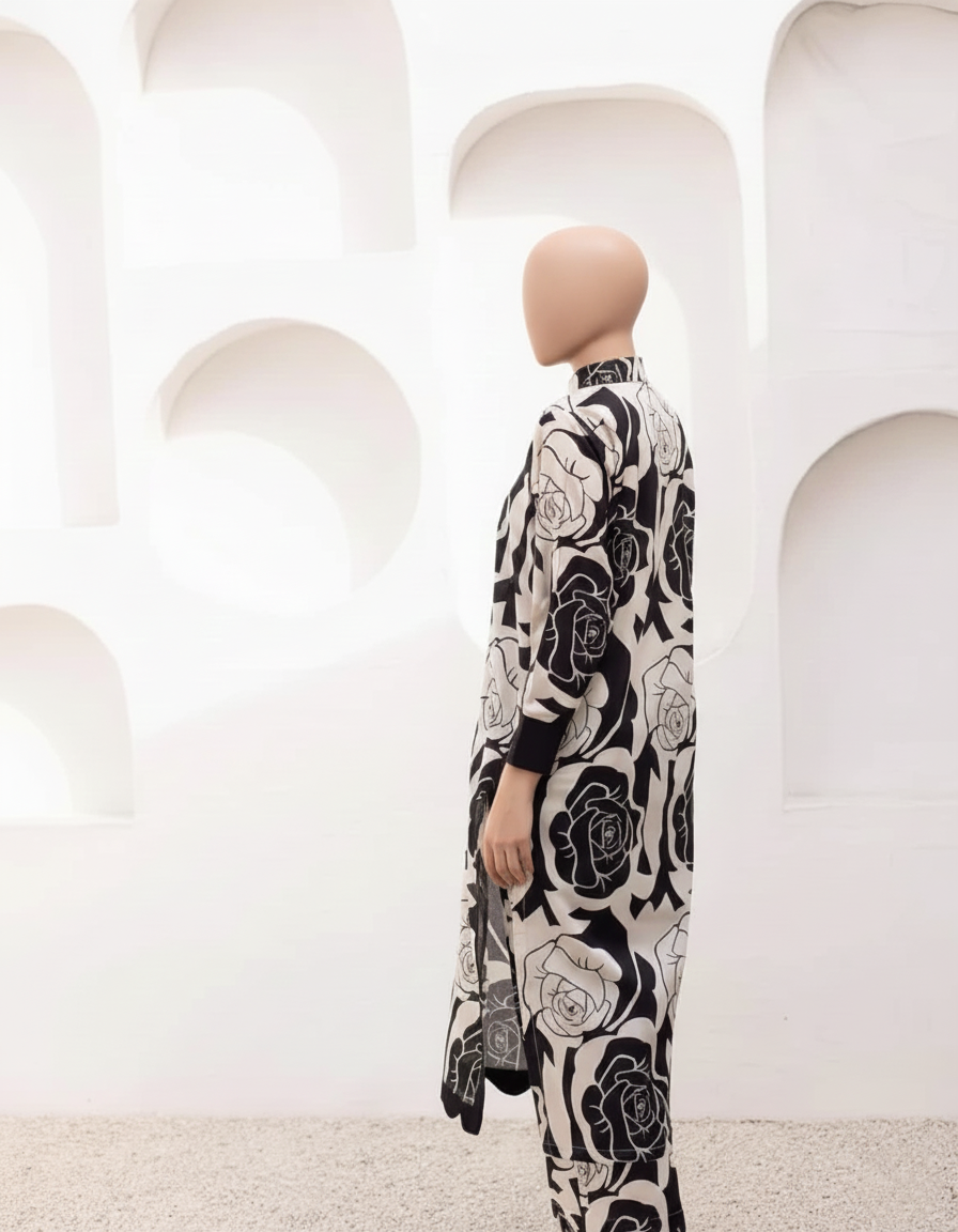 NOVINA – Luxury Poly Lawn Digital Co-ord Set