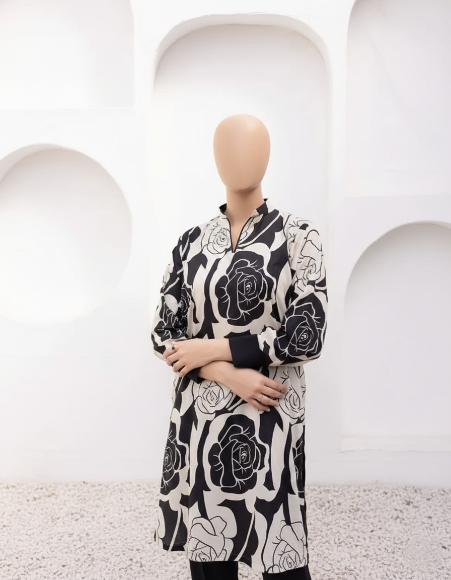 NOVINA – Luxury Poly Lawn Digital Co-ord Set