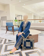 RETRO 2PC WITH HAND BAG – Premium Lawn Printed Suite