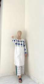 WHITE DOVE DESIGN – Premium Linen Printed Two Piece Suite