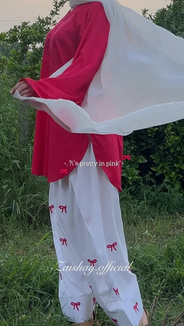 AIZAL SET – Luxury Winter Linen Plain &amp; Embroidered Ensemble