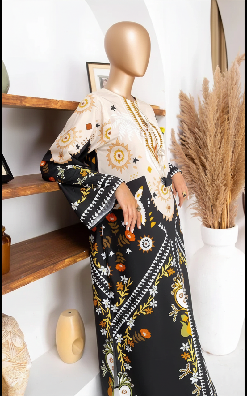 ISRA – Luxury Winter Silk Digital Co-ord Set