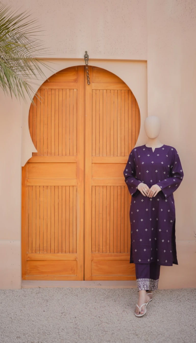 ZAFA – Luxury Premium Lawn Cotton Embroidered Suite
