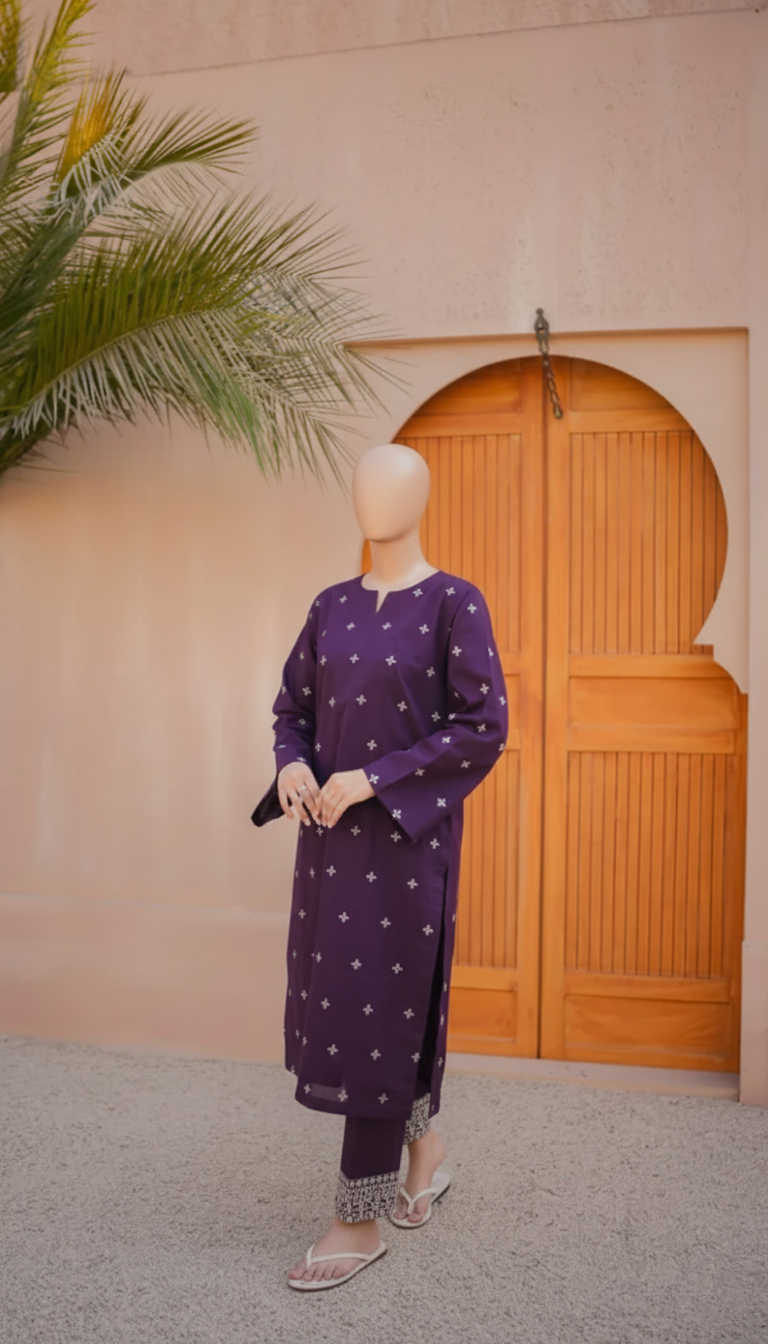 ZAFA – Luxury Premium Lawn Cotton Embroidered Suite