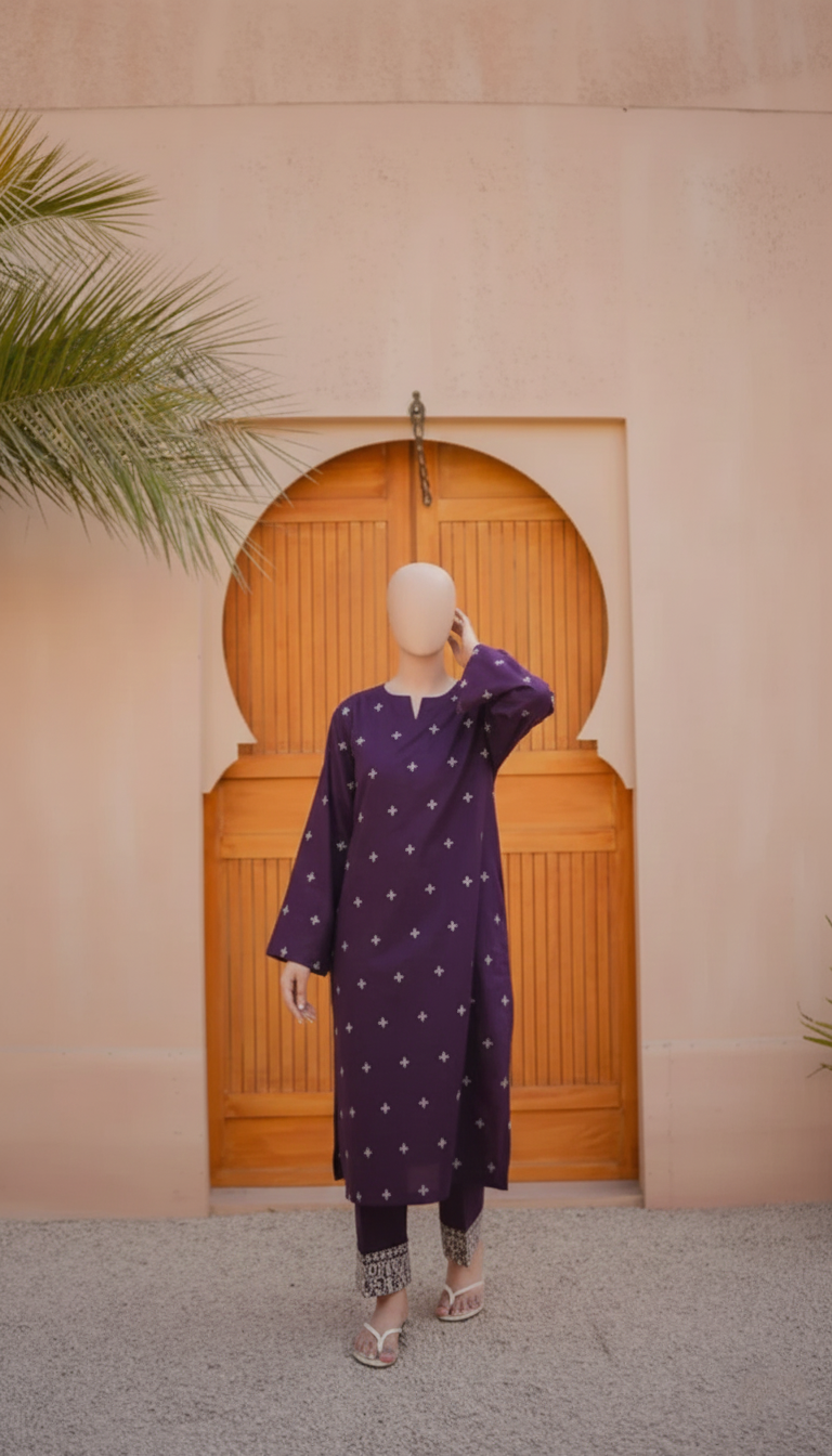 ZAFA – Luxury Premium Lawn Cotton Embroidered Suite