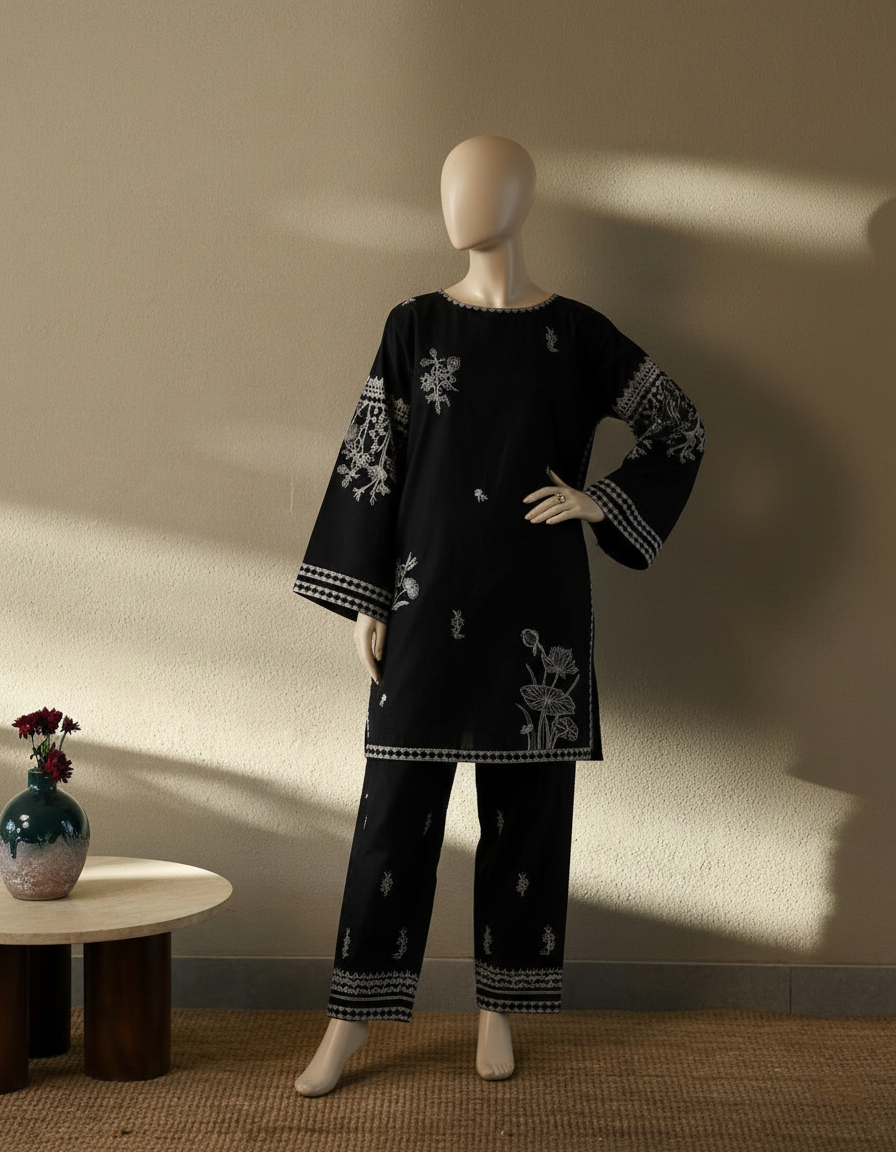 ZAIB – Luxury Lawn Cotton Fully Embroidered Suite